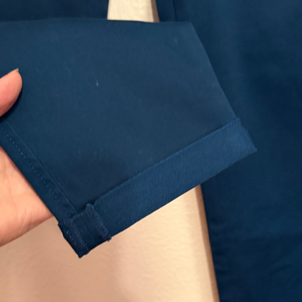 🍀🍀🍀BOGOHO🍀🍀🍀Market & Spruce Teal Blue Stretch Chino Pants-8 petite - Picture 6 of 11